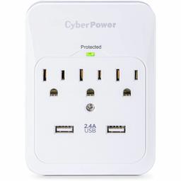 CyberPower CSP300WUR1 Professional 3 - Outlet Surge with 600 J 1