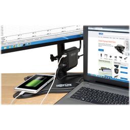 Eaton Tripp Lite Series AC/USB Charging Clip for Display Mounts 3