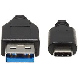 Eaton Tripp Lite Series USB-C to USB-A Cable (M/M), USB 3.2 Gen 2 (10 Gbps), Thunderbolt 3 Compatible, 20-in. (50.8 cm) 3