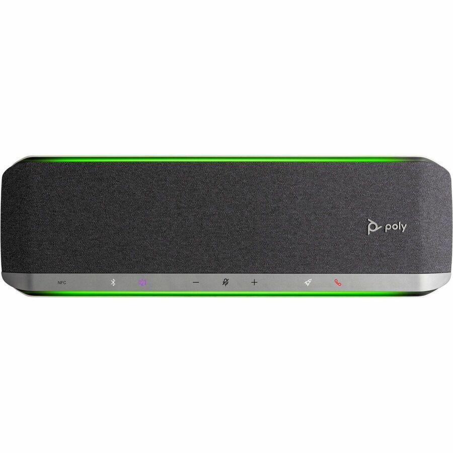 HP Poly Sync 60 Speakerphone, 2.20 lb, 77P41AA, Bluetooth, Silver, Sync 60 Speakerphone User Guide AC Power Adapter USB Type-A Cable with USB Type-A to USB Type-C Adapter Installation Tool, Wired/Wireless