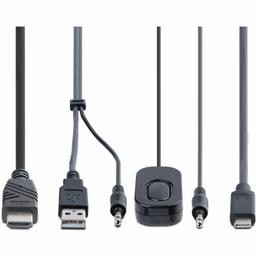 StarTech.com 2-Port Hybrid USB-C HDMI Cable KVM Switch, 4K 60Hz, Compact KVM with 6ft/1.8m USB-A & 4ft/1.2m USB-C Integrated Cables 5