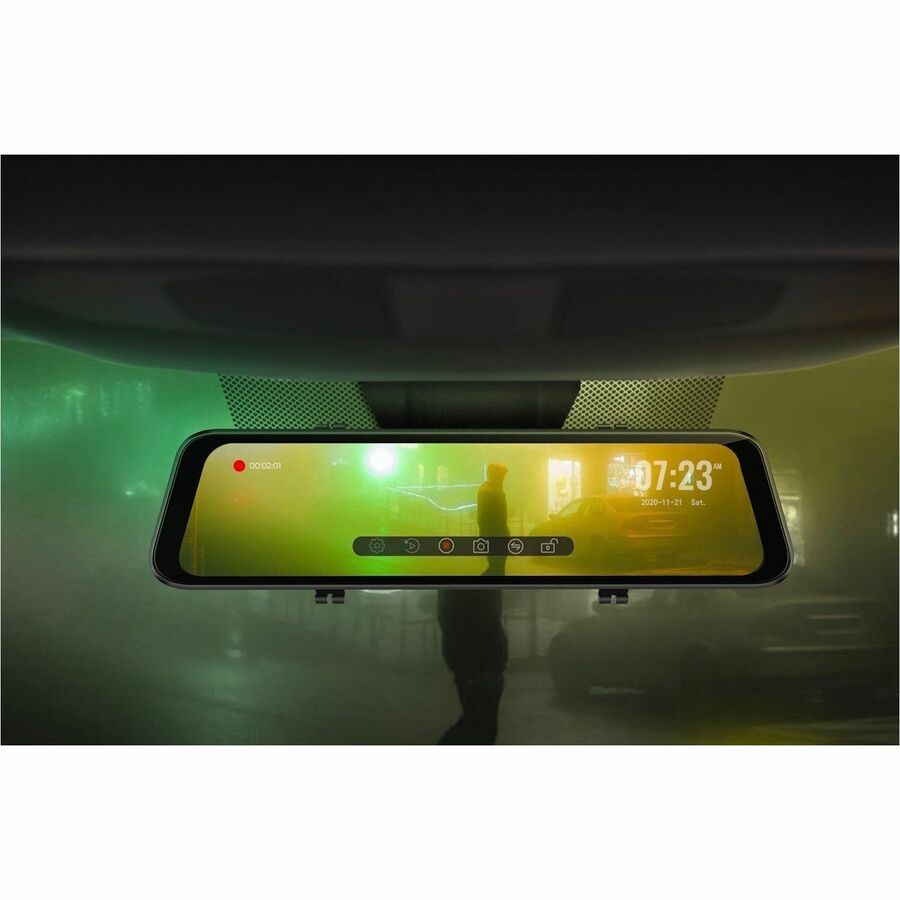 Adesso, GekoGear Orbit D100 2 Channel 1080P Front / 1080P Rearview Mirror Dashcam 4