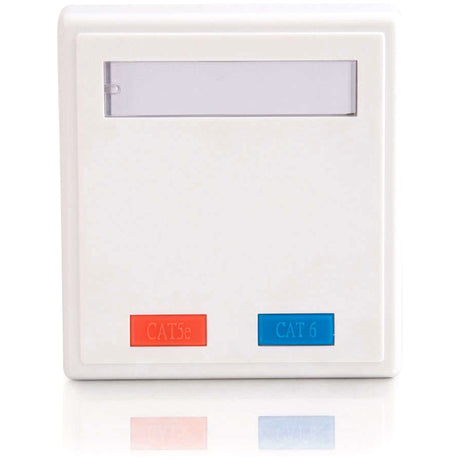 C2G 2-Port Cat5E Surface Mount Box - White