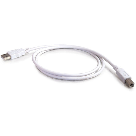 6' USB 2.0 A B Cable White