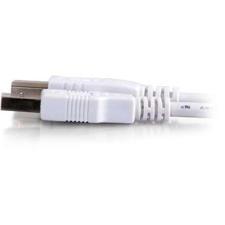6' USB 2.0 A B Cable White