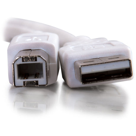 6' USB 2.0 A B Cable White
