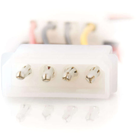 C2G 6in 3-pin Fan to 4-pin Pass-Through Power Adapter Cable