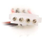 C2G 6in 3-pin Fan to 4-pin Pass-Through Power Adapter Cable