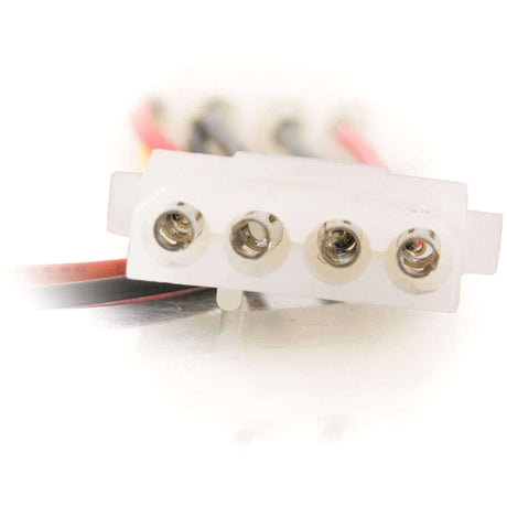 C2G 6in 3-pin Fan to 4-pin Pass-Through Power Adapter Cable