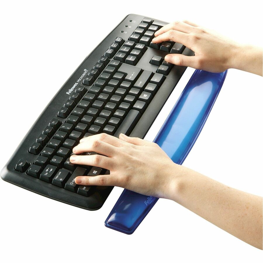 Fellowes Gel Wrist Rest - Crystals, Blue