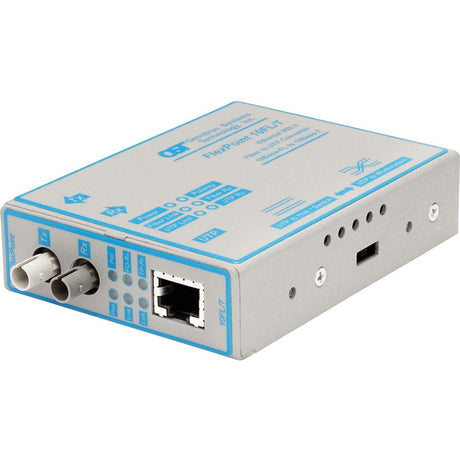 FlexPoint 10Mbps Ethernet Fiber Media Converter RJ45 ST Multimode 5km