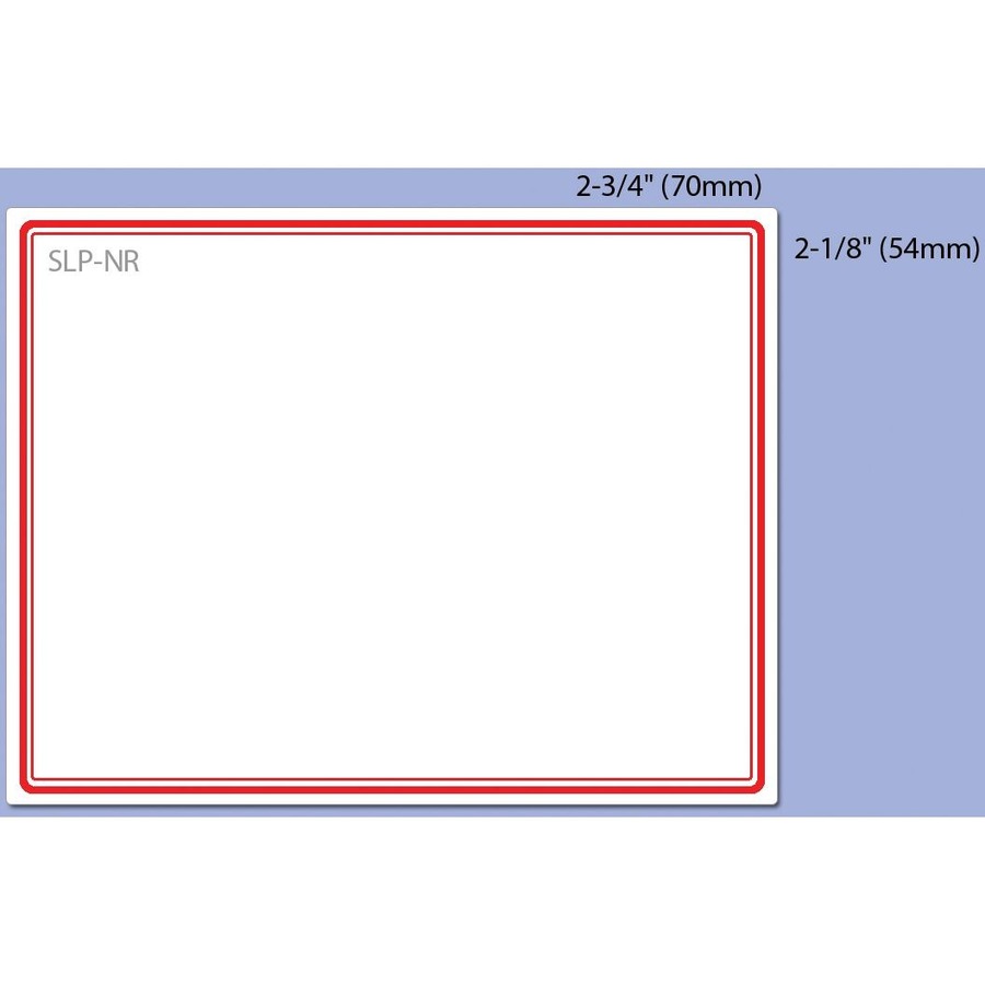 Seiko Name Badge Label with Red Border