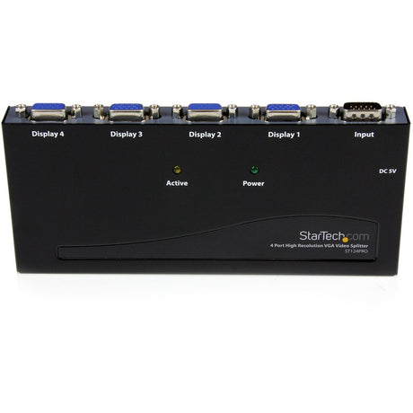 StarTech.com 4 Port High Resolution VGA Video Splitter - 300 MHz - VideoView Pro 47 Port High Resolution 300 MHz Video Splitter - Video splitter - 4 ports