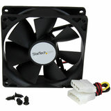 StarTech.com 92x25mm Dual Ball Bearing Computer Case Fan w/ LP4 Connector - 2200 rpm - Plastic Fan Enclosure