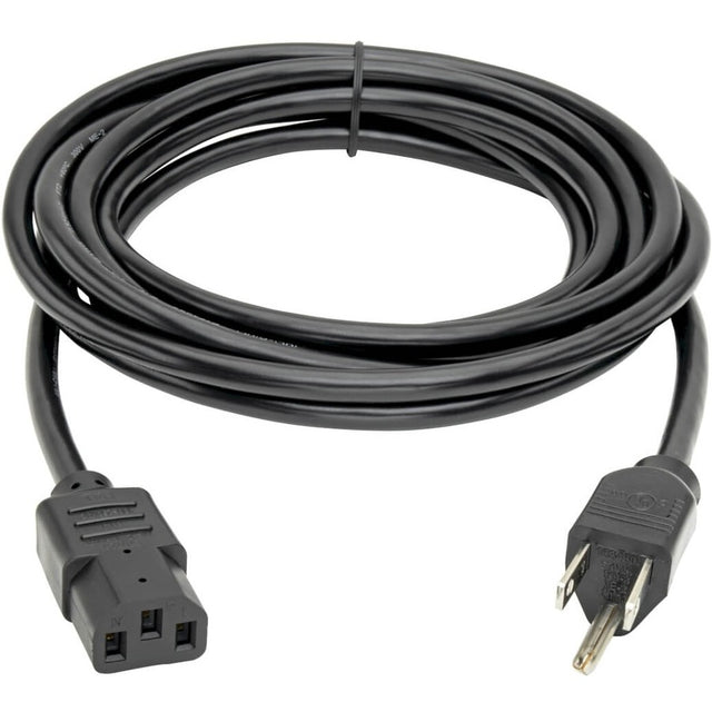 Eaton Tripp Lite Series Desktop Computer Power Cable, NEMA 5-15P to C13 - 10A, 125V, 18 AWG, 12 ft. (3.66 m), Black