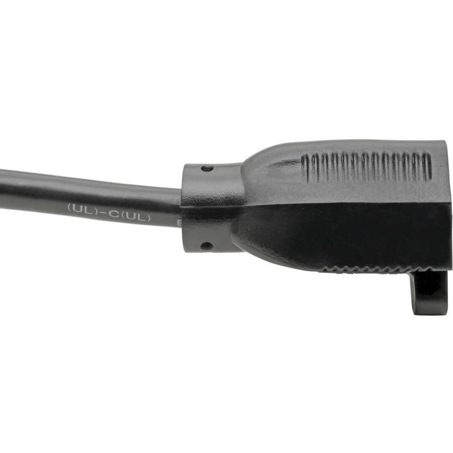 Eaton Tripp Lite Series NEMA 5-15R to C14 Computer AC Power Cable - 13A, 125V, 16 AWG, 2 ft. (0.61 m), Black