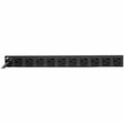 Eaton Tripp Lite Series Isobar 12-Outlet Network Server Surge Protector, 15 ft. (4.57 m) Cord with 5-20P Plug, 3840 Joules, Diagnostic LEDs, 1U Rackmount