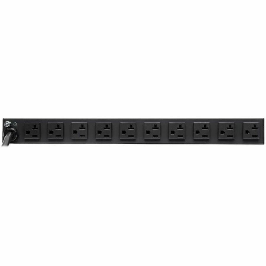 Eaton Tripp Lite Series Isobar 12-Outlet Network Server Surge Protector, 15 ft. (4.57 m) Cord with L5-20P Plug, 3840 Joules, Diagnostic LEDs, 1U Rackmount