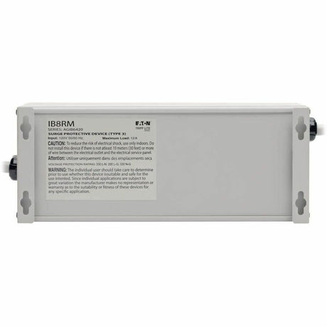 Eaton Tripp Lite Series Isobar 8-Outlet Surge Protector, 12 ft. Cord with Right-Angle Plug, 3840 Joules, Remote Master Switch, Metal Housing