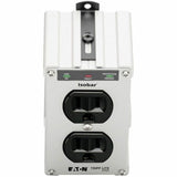Eaton Tripp Lite Series Isobar 2-Outlet Surge Protector, Direct Plug-In, 1410 Joules, Diagnostic LEDs, Metal Housing