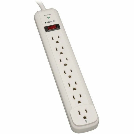 Eaton Tripp Lite Series Protect It! 7-Outlet Surge Protector, 12 ft. Cord, 1080 Joules, Diagnostic LED, Light Gray Housing
