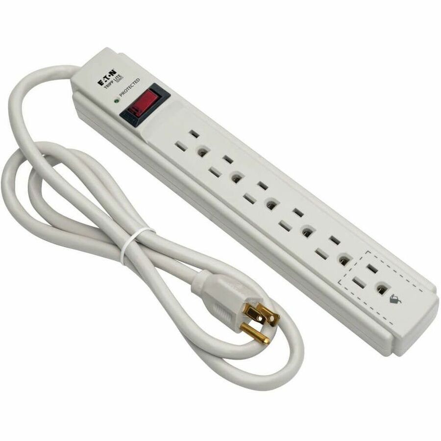 6OUT SURGE STRIP 4 FT CORD