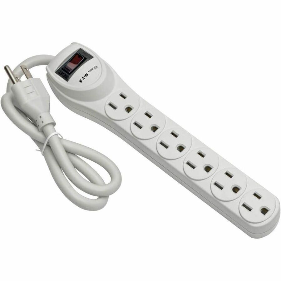 Eaton Tripp Lite Series Protect It! 6-Outlet Home Computer Surge Protector, 2 ft. (0.61 m) Cord, 180 Joules