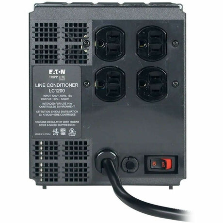 Eaton Tripp Lite Series 1200W 120V Line Conditioner - Automatic Voltage Regulator (AVR), AC Surge Protection, 4 Outlets