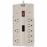 Eaton Tripp Lite Series Protect It! 8-Outlet Computer Surge Protector, 8 ft. (2.43 m) Cord, 2160 Joules, Tel/Modem/Fax Protection