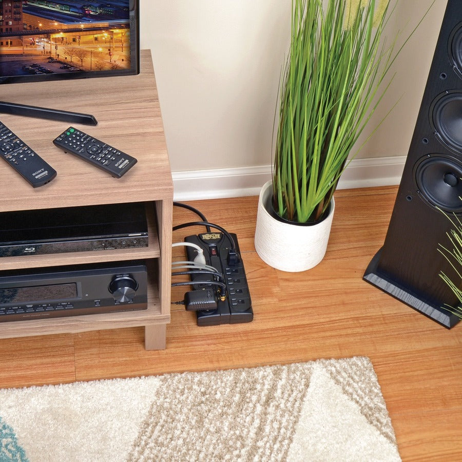 Eaton Tripp Lite Series Protect It! 8-Outlet Surge Protector, 8 ft. (2.43 m) Cord, 2160 Joules, Tel/Fax/Modem/Coax Protection, RJ11