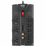 Eaton Tripp Lite Series Protect It! 8-Outlet Surge Protector, 8 ft. (2.43 m) Cord, 2160 Joules, Tel/Fax/Modem/Coax Protection, RJ11