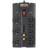 Eaton Tripp Lite Series Protect It! 8-Outlet Surge Protector, 8 ft. (2.43 m) Cord, 2160 Joules, Tel/Fax/Modem/Coax Protection, RJ11