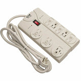 Eaton Tripp Lite Series Protect It! 8-Outlet Surge Protector, 8 ft. Cord with Right-Angle Plug, 1440 Joules, Diagnostic LEDs, Light Gray Housing