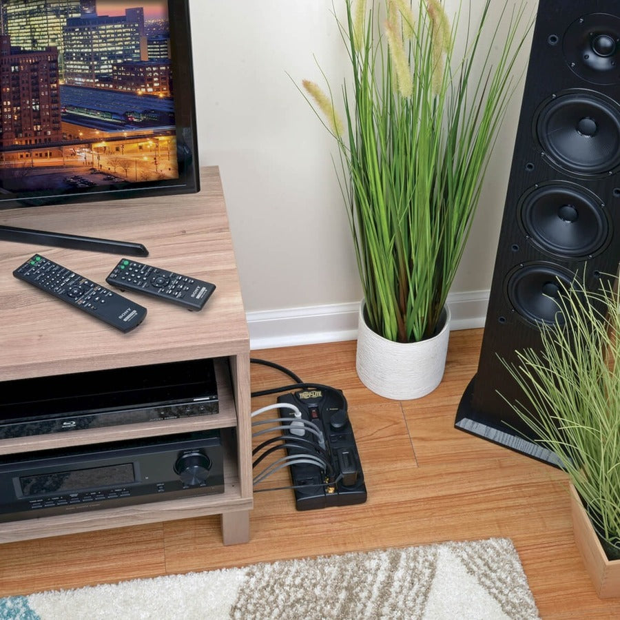 Eaton Tripp Lite Series Protect It! 8-Outlet Surge Protector, 10 ft. Cord, 3240 Joules, Modem/Coax/Ethernet Protection, RJ45