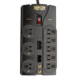 Eaton Tripp Lite Series Protect It! 8-Outlet Surge Protector, 10 ft. Cord, 3240 Joules, Modem/Coax/Ethernet Protection, RJ45