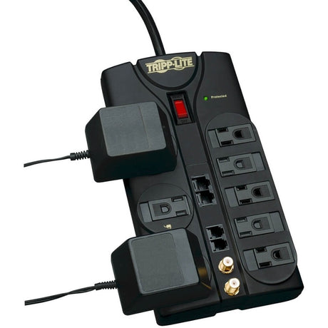 Eaton Tripp Lite Series Protect It! 8-Outlet Surge Protector, 10 ft. Cord, 3240 Joules, Modem/Coax/Ethernet Protection, RJ45