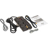 Eaton Tripp Lite Series Protect It! 8-Outlet Surge Protector, 10 ft. Cord, 3240 Joules, Modem/Coax/Ethernet Protection, RJ45
