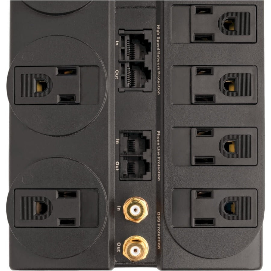 Eaton Tripp Lite Series Protect It! 8-Outlet Surge Protector, 10 ft. Cord, 3240 Joules, Modem/Coax/Ethernet Protection, RJ45