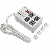 Eaton Tripp Lite Series Isobar 4-Outlet Surge Protector, 6 ft. Cord with Right-Angle Plug, 3330 Joules, Metal Housing