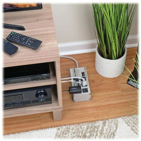 Eaton Tripp Lite Series Isobar 6-Outlet Surge Protector, 6 ft. Cord with Right-Angle Plug, 3330 Joules, Diagnostic LEDs, Metal Housing