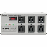 Eaton Tripp Lite Series Isobar 6-Outlet Surge Protector, 6 ft. Cord with Right-Angle Plug, 3330 Joules, Diagnostic LEDs, Metal Housing