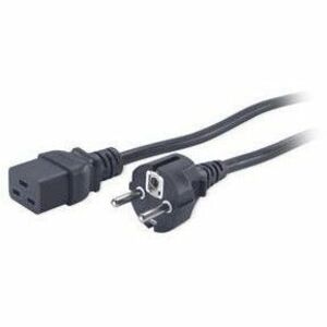 Power Cord, C19 to CEE/7 Schuko, 2.5m