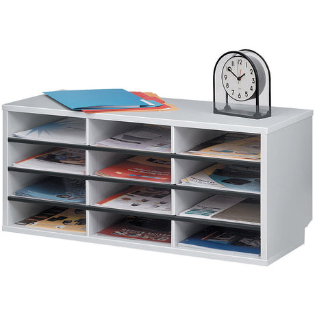 Fellowes 12-Compartment Sorter Literature Organizer
