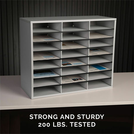 Fellowes 24-Compartment Sorter Literature Organizer