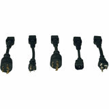 Eaton Tripp Lite Series 1.9-3.8kW Single-Phase 120-240V Basic PDU, 14 Outlets (12 C13 & 2 C19), C20 with 5 Adapters, 10 ft. (3.05 m) Cord, 1U Rack-Mount