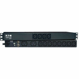 Eaton Tripp Lite Series 1.9-3.8kW Single-Phase 120-240V Basic PDU, 14 Outlets (12 C13 & 2 C19), C20 with 5 Adapters, 10 ft. (3.05 m) Cord, 1U Rack-Mount