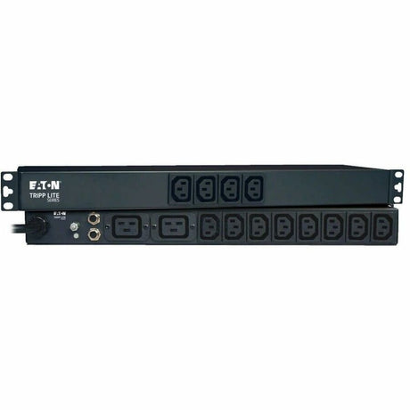 Eaton Tripp Lite Series 1.9-3.8kW Single-Phase 120-240V Basic PDU, 14 Outlets (12 C13 & 2 C19), C20 with 5 Adapters, 10 ft. (3.05 m) Cord, 1U Rack-Mount