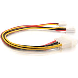 C2G 10in One 5-1/4in to Two 3-1/2in Internal Power Y-Cable