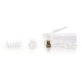 C2G RJ45 Cat5E Modular Plug (with Load Bar) for Round Solid/Stranded Cable - 25pk