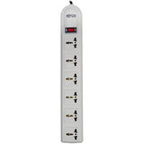 Eaton Tripp Lite Series Protect It! 230V 6-Universal Outlet Surge Protector, 1.8M Cord, British Plug, 750 Joules